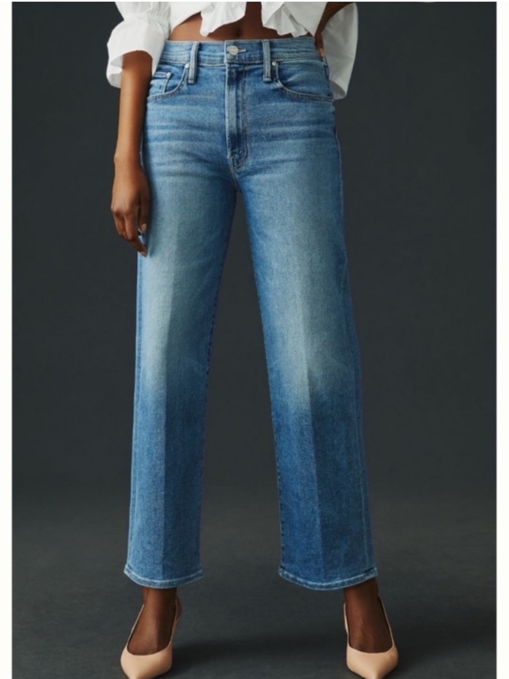 Mother Jeans The Rambler Zip Ankle in County Line - Picture 2 of 12